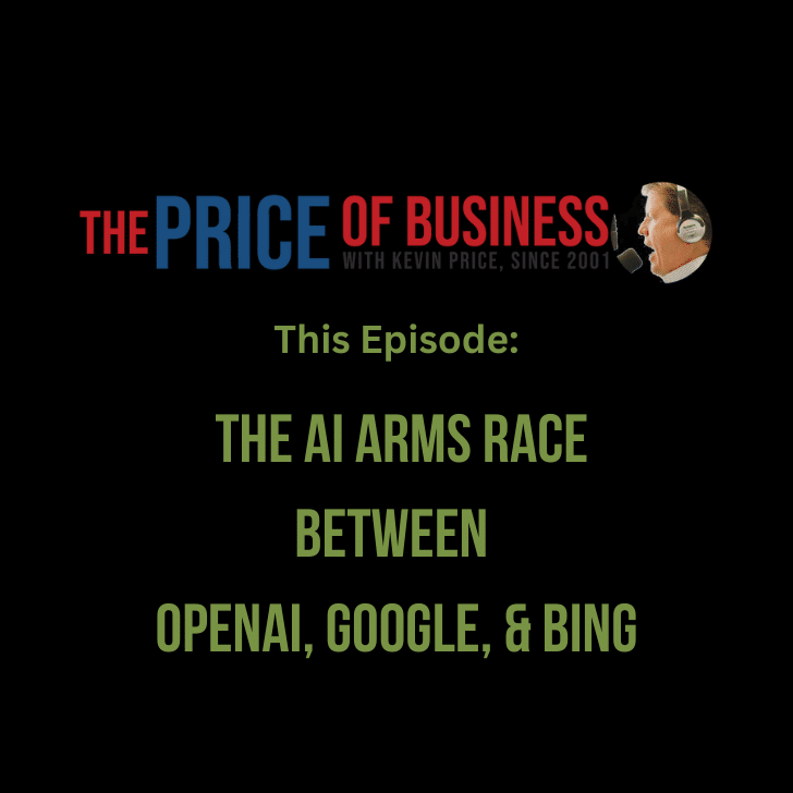 The Price of Business logo with the CSP logo that was made for the blog post where Kevin and Chris discuss AI and SEO.